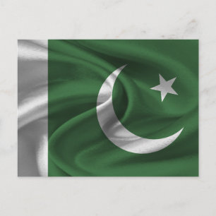 Pakistan Flagga Vykort