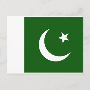 Pakistan Flagga Vykort