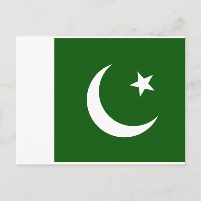 Pakistan Flagga Vykort (Framsida)
