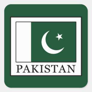 Pakistan Fyrkantigt Klistermärke