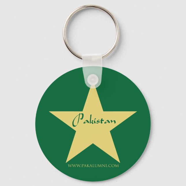Pakistan Guldstjärna Produkter Nyckelring (Framsida)