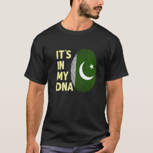 Pakistan i mitt DNA-Flagga Pakistan T Shirt