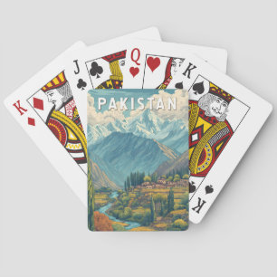 Pakistan Illustration Resa Konst Vintage Casinokort