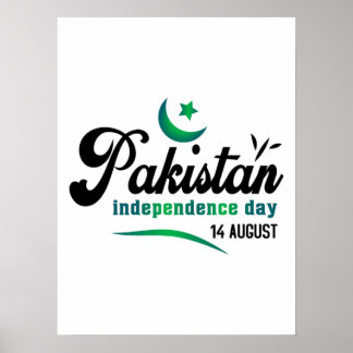 Pakistan Independence day den 14 augusti Poster