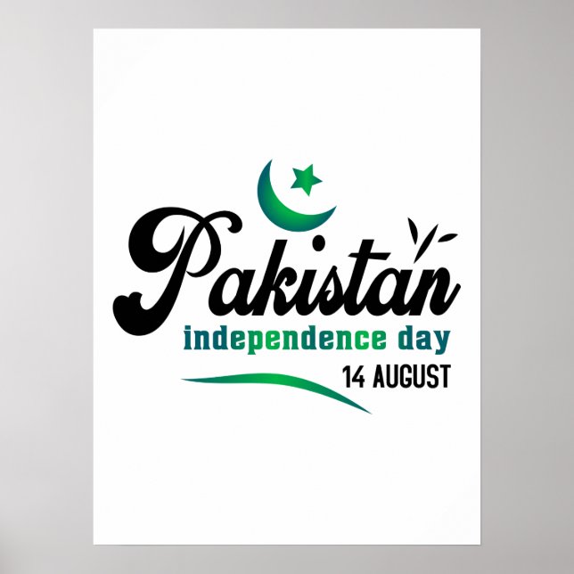 Pakistan Independence day den 14 augusti Poster (Framsidan)