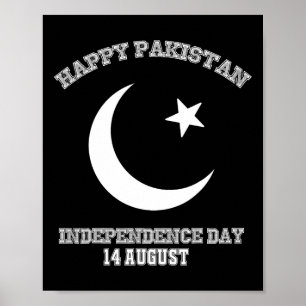 Pakistan Independence day den 14 augusti Poster