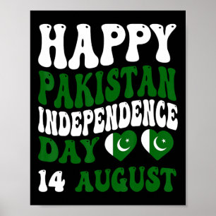 Pakistan Independence day Pakistan Flagga Pride Gr Poster