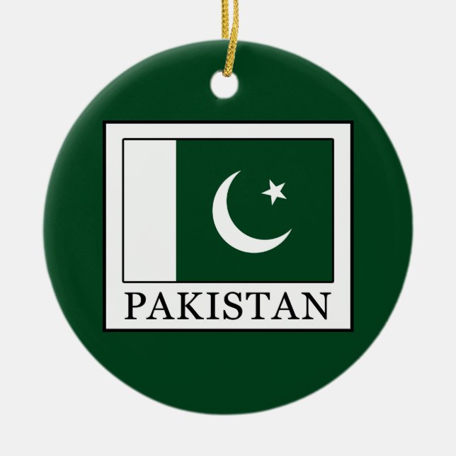 Pakistan Julgransprydnad Keramik (Framsidan)