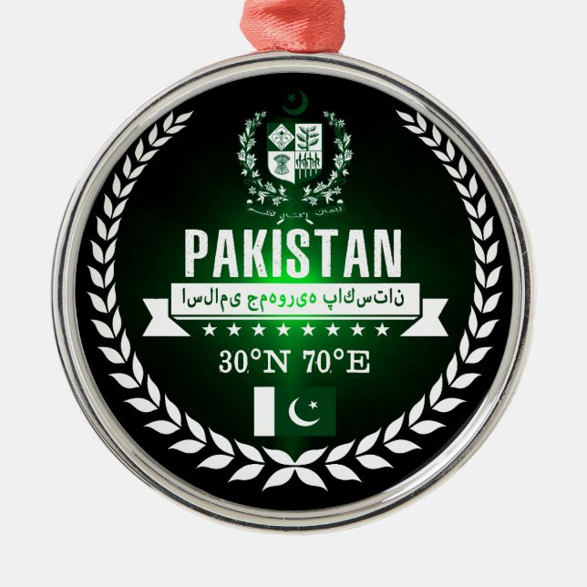 Pakistan Julgransprydnad Metall (Framsidan)