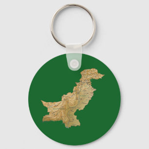 Pakistan karta Keychain Nyckelring