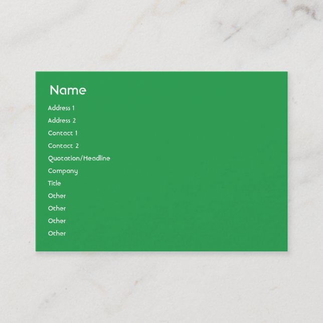 Pakistan - Knubbig Visitkort (Framsida)