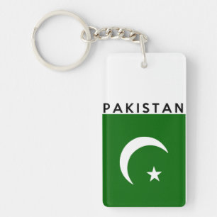 pakistan land flagga namn nyckelring
