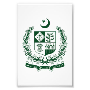Pakistan landskapsvapen symbol emblem örn fototryck