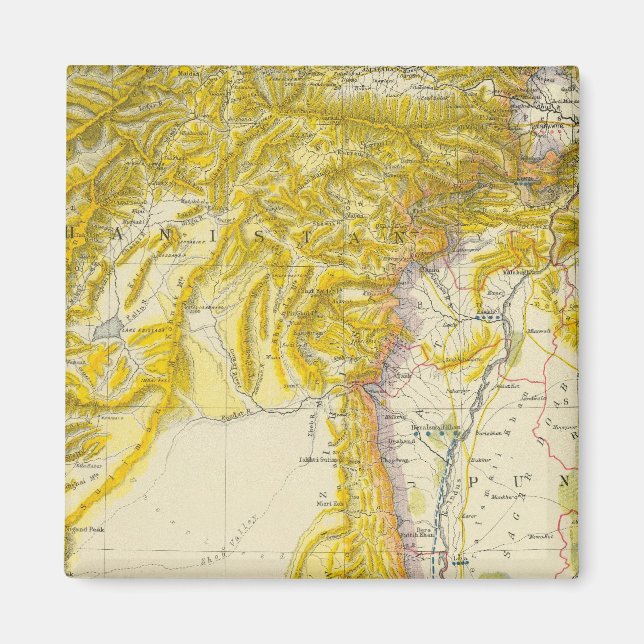 Pakistan och Afghanistan Magnet (Framsidan)