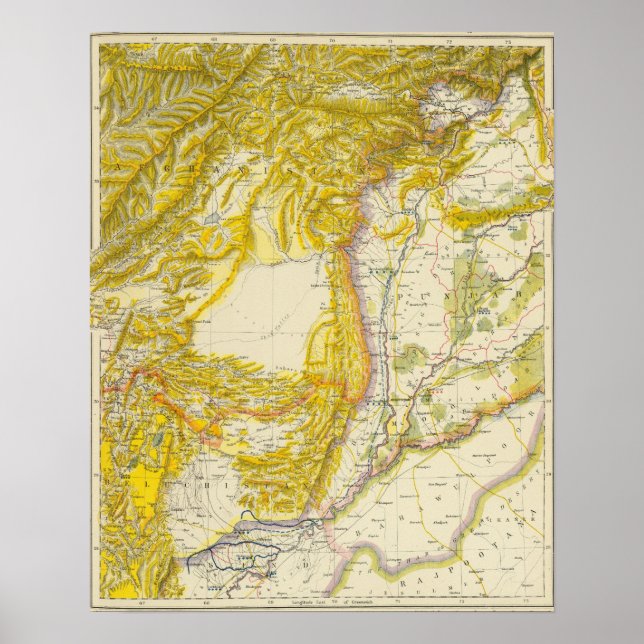 Pakistan och Afghanistan Poster (Framsidan)