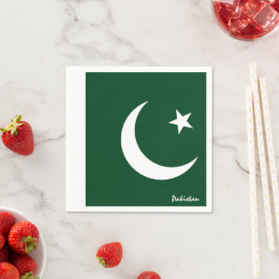 Pakistan och Pakistan Flagga party mode /sport Pappersservett