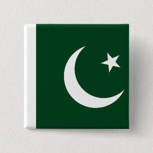 Pakistan (Pakistan) Flagga Knapp