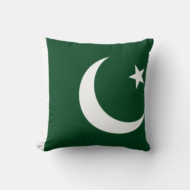 Pakistan (Pakistan) Flagga Kudde (Framsida)
