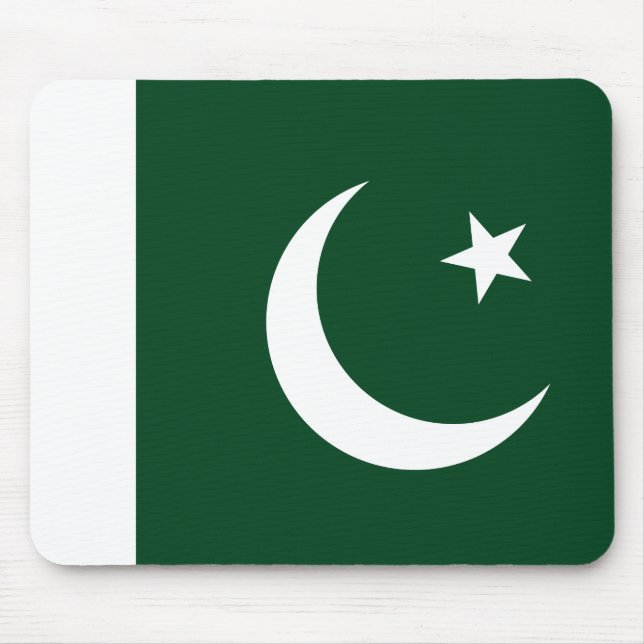 Pakistan (Pakistan) Flagga Musmatta (Framsidan)