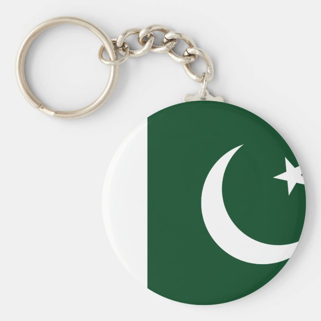 Pakistan (Pakistan) Flagga Nyckelring (Framsidan)