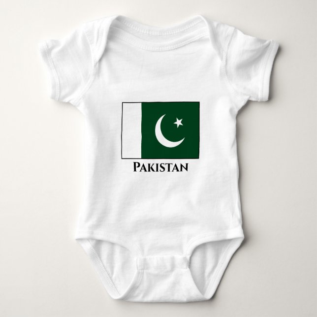 Pakistan (Pakistan) Flagga T Shirt (Framsida)