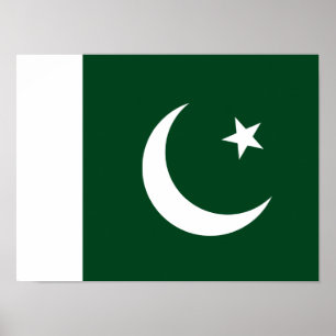 Pakistan - Pakistansk Flagga Poster