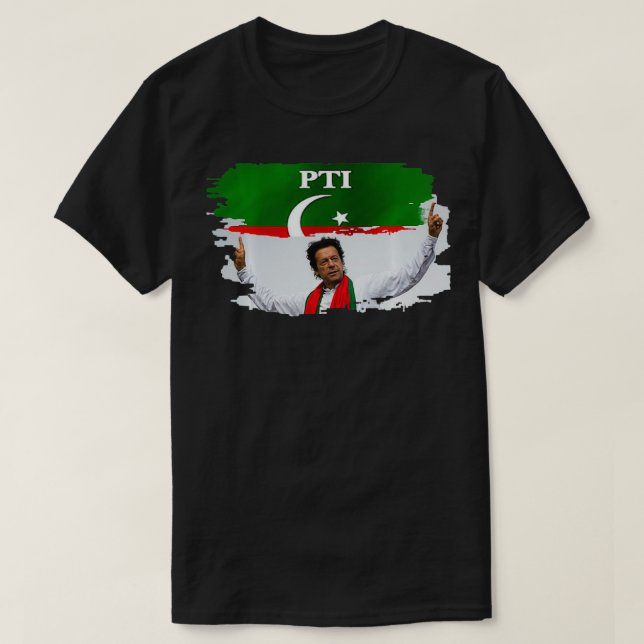 Pakistan PTI Party Imran Khan Pakistani T Shirt (Design framsida)