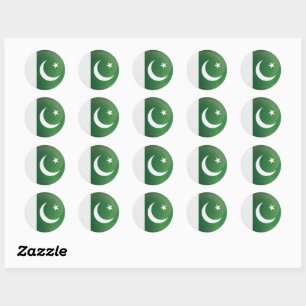 Pakistan Round Icon Flagga Runt Klistermärke
