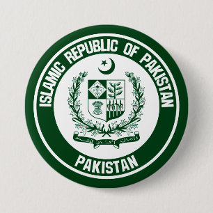 Pakistan rundaEmblem Knapp