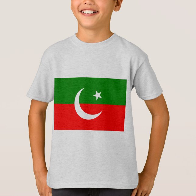Pakistan Tehreek E Insaf, Colombia flagga Tee Shirt (Framsida)