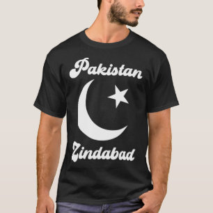 Pakistan Zindabad Dil Pakistani Heart Flagga Proud T Shirt