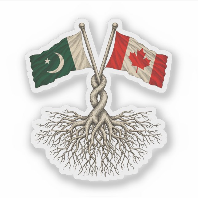 Pakistani-Canadian Klistermärken (Framsida)