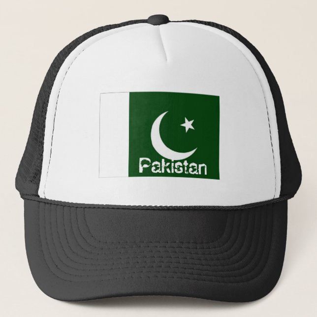 pakistani flagga souvenir truckerkeps (Framsida)