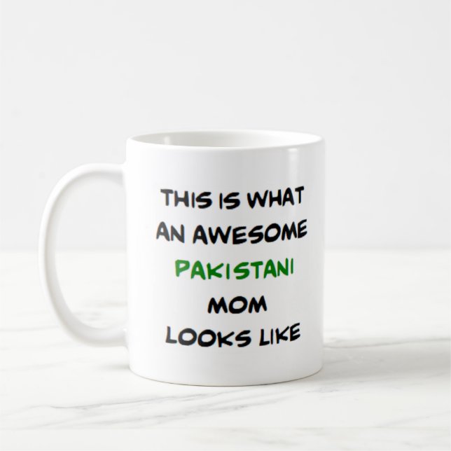 pakistani mamma, fantastisk kaffemugg (Vänster)