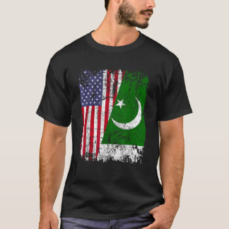PAKISTANI ROOTS Halamerikanska Flagga PAKISTAN T S T Shirt