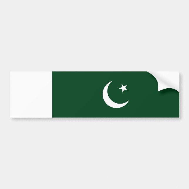 Pakistans flagga bildekal (Framsidan)