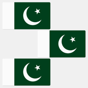 Pakistans flagga klistermärke