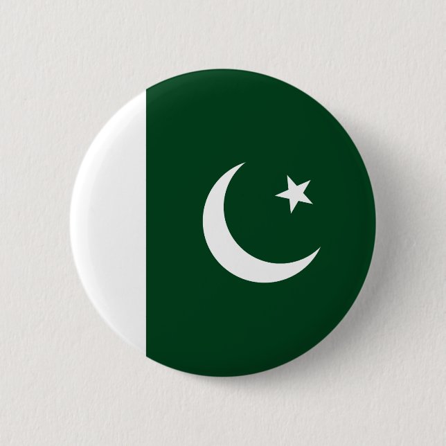 Pakistans flagga knapp (Framsida)
