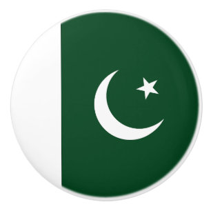 Pakistans flagga knopp