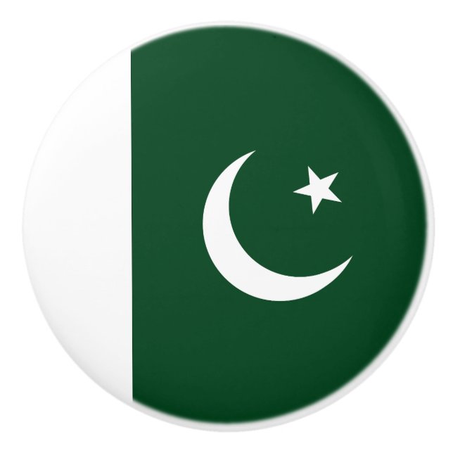 Pakistans flagga knopp (Framsidan)