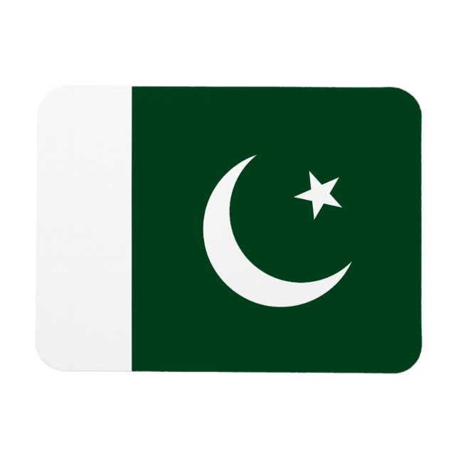 Pakistans flagga magnet (Horisontell)