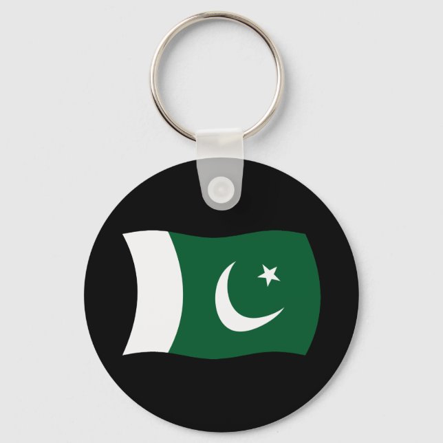 Pakistans flagga Nyckelring (Framsida)