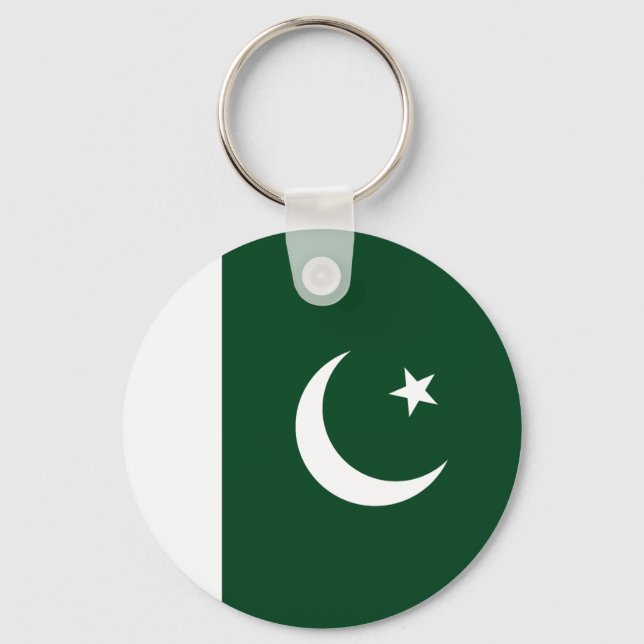 Pakistans flagga nyckelring (Framsida)