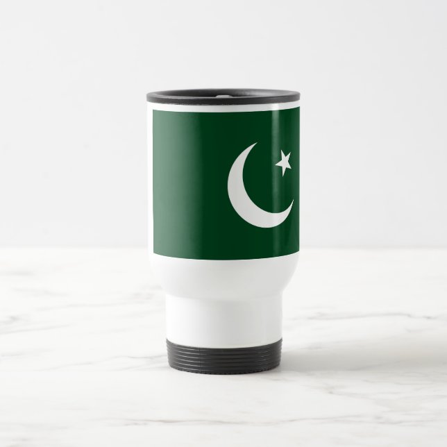 Pakistans flagga resemugg (Center)