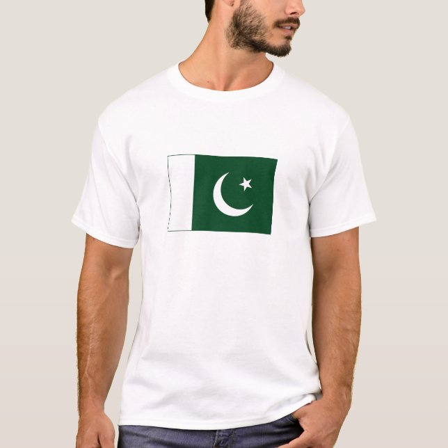 Pakistans flagga t shirt (Framsida)
