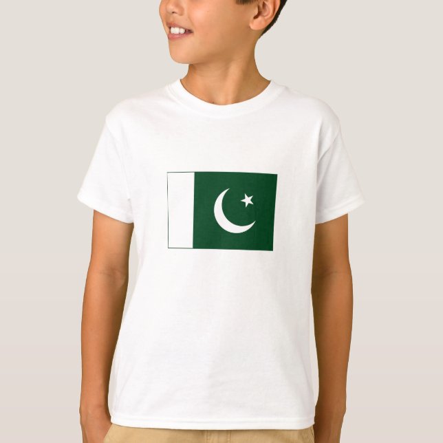 Pakistans flagga t shirt (Framsida)