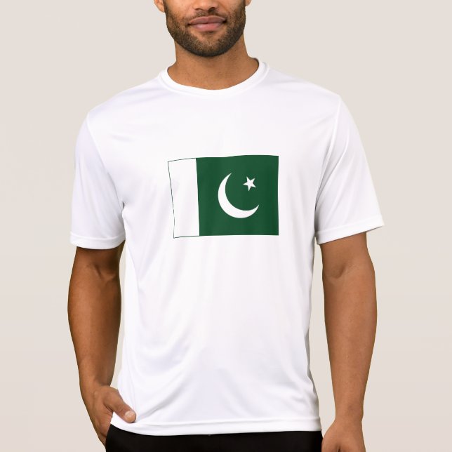 Pakistans flagga t shirt (Framsida)