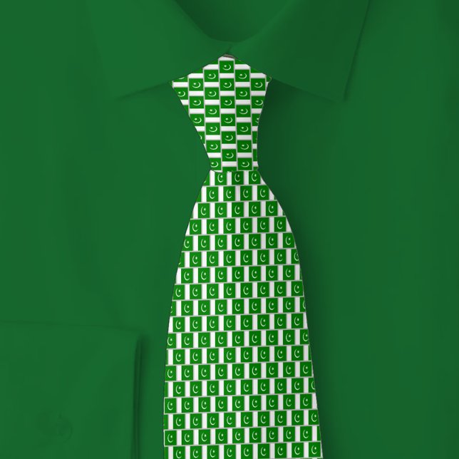 Pakistans flagga tegelmönster slips (Skapare uppladdad)