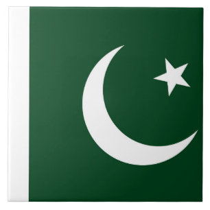 Pakistans Flagga Tile Kakelplatta