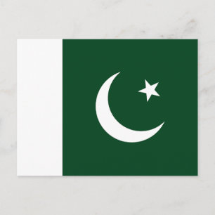 Pakistans flagga vykort